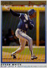 1991 O-Pee-Chee Premier #126 Devon White ( Baseball Cards )