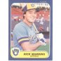 1986 Fleer #493 Rick Manning