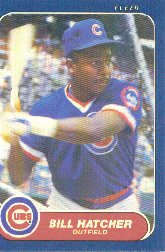 1986 Fleer #371 Billy Hatcher