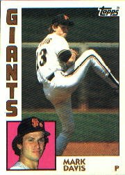 1984 Topps #343 Mark Davis