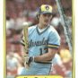 1982 Fleer 142 Jim Gantner
