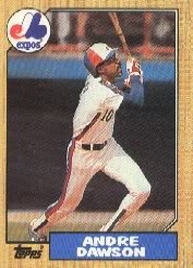 1987 Topps 345 Andre Dawson