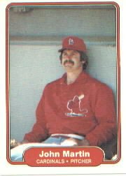 1982 Fleer 121 John Martin RC