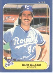 1986 Fleer # 4 Bud Black