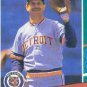 1991 Fleer 469B Mike Devereaux/(First line of text/ends with runs)