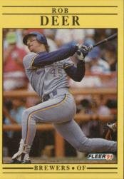 1991 Fleer 580 Rob Deer