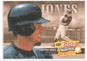 2010 Upper Deck Baseball Heroes 20th Anniversary Art #BHA10 Chipper Jones