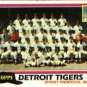 1981 Topps #666 Tigers Team
