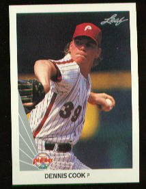 1990 Leaf 342 Dennis Cook