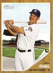 2011 Topps Heritage #274 Will Venable