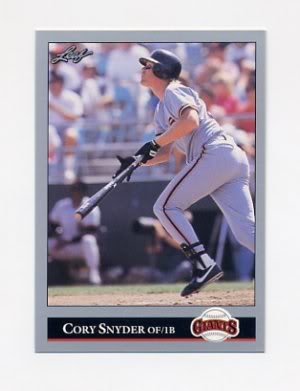 1992 Leaf 188 Cory Snyder