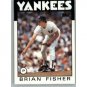1986 Topps 584 Brian Fisher RC