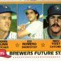 1981 Topps #659 John Flinn / Ed Romero / Ned Yost - Milwaukee Brewers (Future Stars)(Baseball Cards)