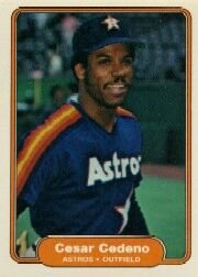 1982 Fleer 213 Cesar Cedeno