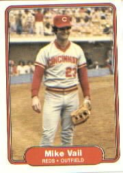 1982 Fleer 84 Mike Vail