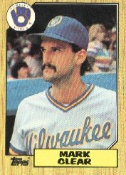 1987 Topps 640 Mark Clear