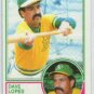 1983 Topps #365 Dave Lopes - Oakland Athletics (Baseball Cards)