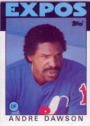 1986 Topps 760 Andre Dawson