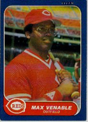 1986 Fleer 196 Max Venable