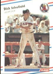 1988 Fleer 504 Dick Schofield