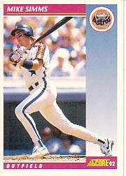 1992 Score #632 Mike Simms