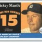 2007 Topps Heritage 1958 Home Run Champion MMHRC15 Mickey Mantle