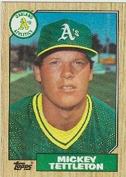 1987 Topps 649 Mickey Tettleton