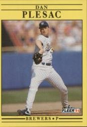 1991 Fleer 594 Dan Plesac