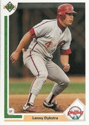 1991 Upper Deck 267 Len Dykstra