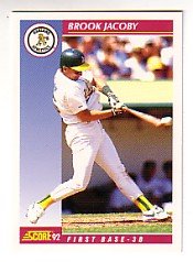 1992 Score #577 Brook Jacoby