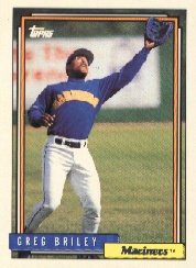 1992 Topps 502 Greg Briley