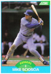1989 Score #121 Mike Scioscia