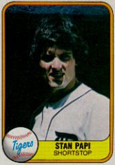 1981 Fleer #480B Stan Papi P2#{Front as Shortstop