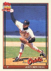 1991 Topps 708 John Mitchell