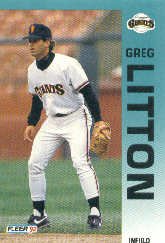 1992 Fleer 640 Greg Litton