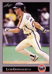 1992 Leaf #160 Luis Gonzalez