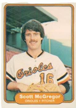 1982 Fleer 172 Scott McGregor