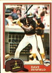 1981 Topps #370 Dave Winfield