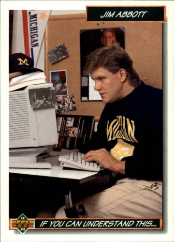 1992 Upper Deck 78 Jim Abbott