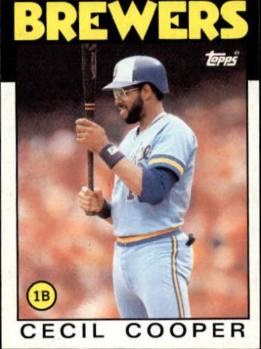1986 Topps 385 Cecil Cooper