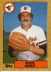 1987 Topps 766 Don Aase
