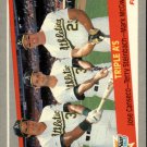 1989 Fleer 634 Jose Canseco/Terry Steinbach/Mark McGwire