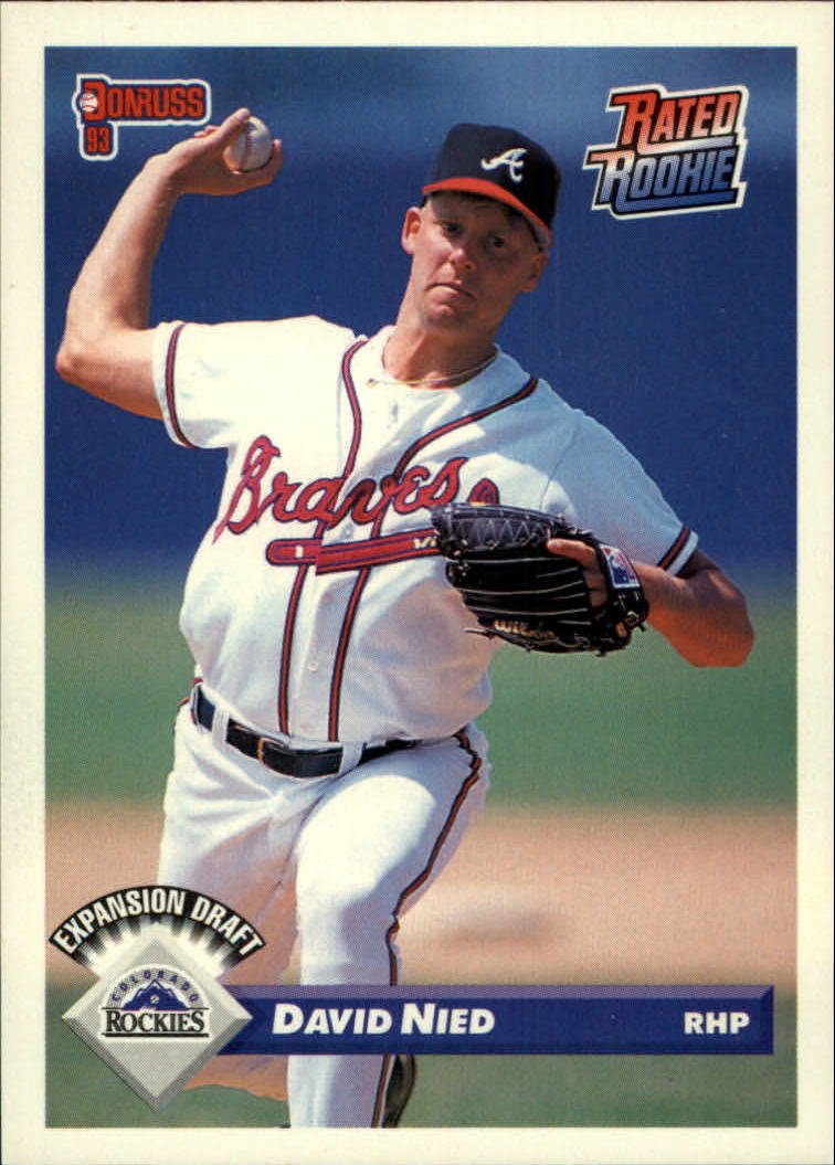 1993 Donruss 792 David Nied RR
