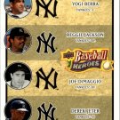2008 Upper Deck Heroes 197 Yogi Berra/Reggie Jackson/Joe DiMaggio/Derek Jeter 2008 Upper Deck Heroes 197 Yogi Berra/Reggie Jackson/Joe DiMaggio/Derek Jeter