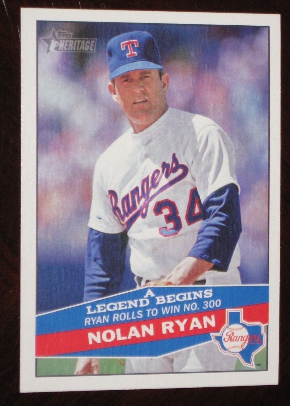 2015 Topps Heritage A Legend Begins NR-13 Nolan Ryan