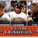 2009 Upper Deck 454 Tim Lincecum/Randy Winn/Bengie Molina TL 2009 Upper Deck 454 Tim Lincecum/Randy Winn/Bengie Molina TL