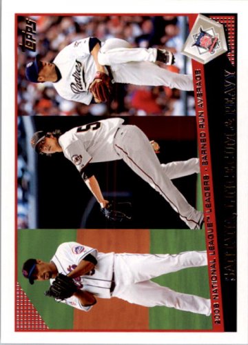 2009 Topps #206 Johan Santana/Tim Lincecum/Jake Peavy LL