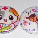 Puppy Hospital, japanese kawaii pinback set