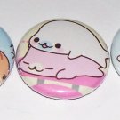 Mamegoma, japanese kawaii pinback set
