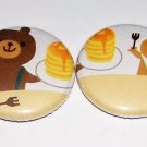 Pancake Bear, Japanese kawaii pinback set